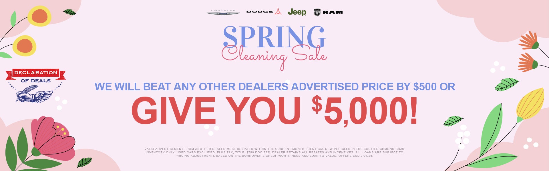 Spring Cleaning Sale